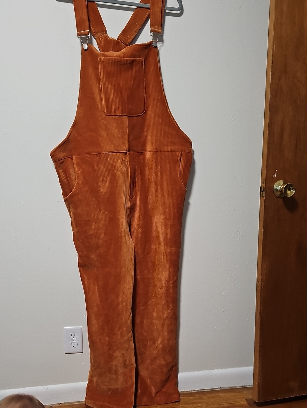 SWOVERALLS Rust Corduroy Overalls - XL